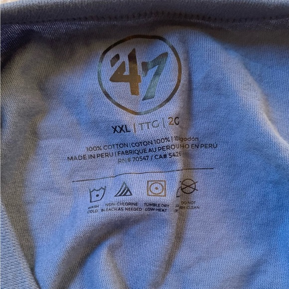 NY Giants T-shirt Brand 47 NFL Brand New with Tags - Picture 8 of 11